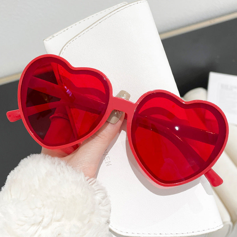 Damen verspielte Herzform Sonnenbrille Karnz