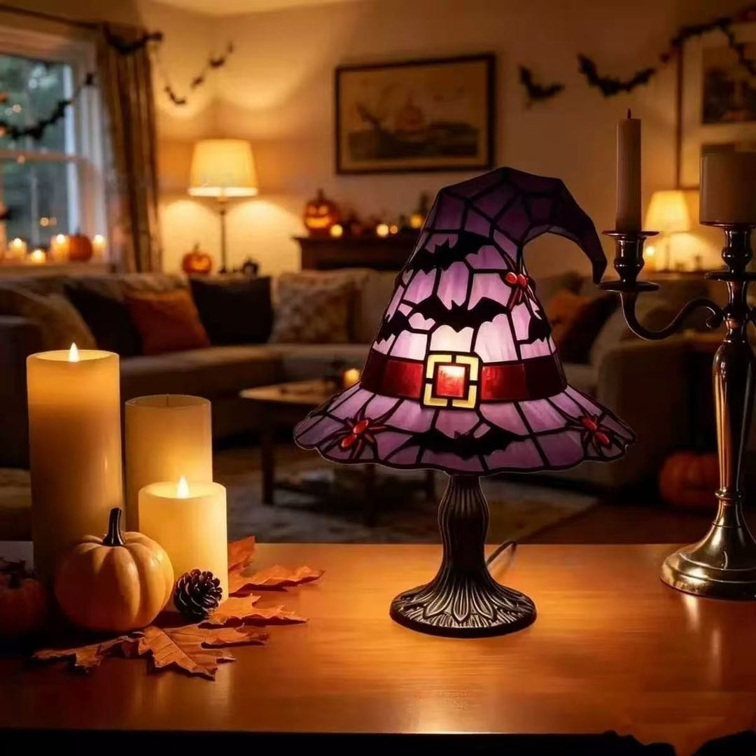 Halloween-Themen Hexenhut Tischlampe Karnz