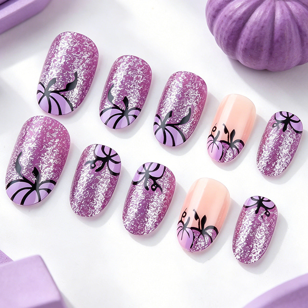 Künstlerischer Glitzer Nagelkunst Karnz