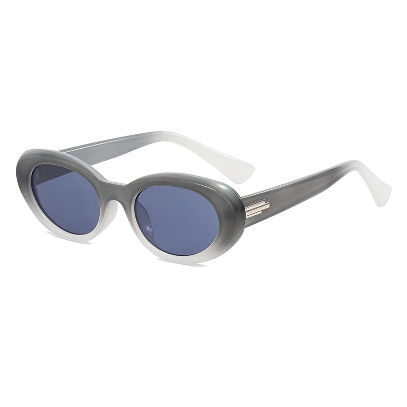 Damen elegante ovalförmige Sonnenbrille mit hochwertigen Gläsern Karnz