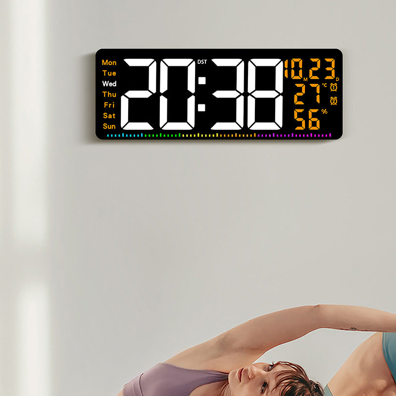 Digitaler Alarmwecker mit großem LED-Display und Wetterdaten Karnz
