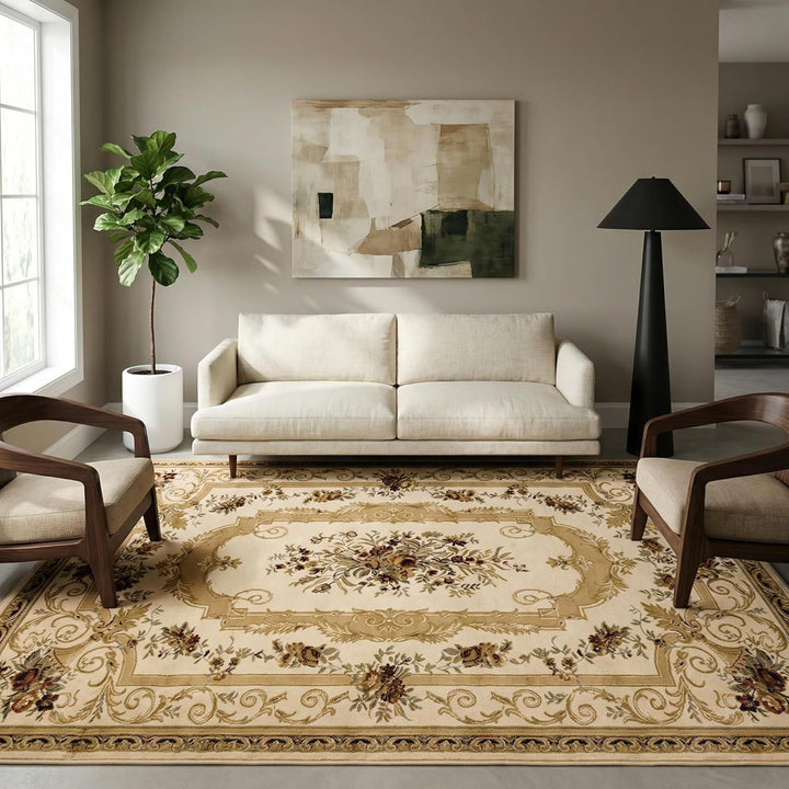 Vintage-inspirierter floraler Teppich