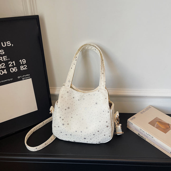 WoStar-Mustered Canvas Hobo Tasche Karnz