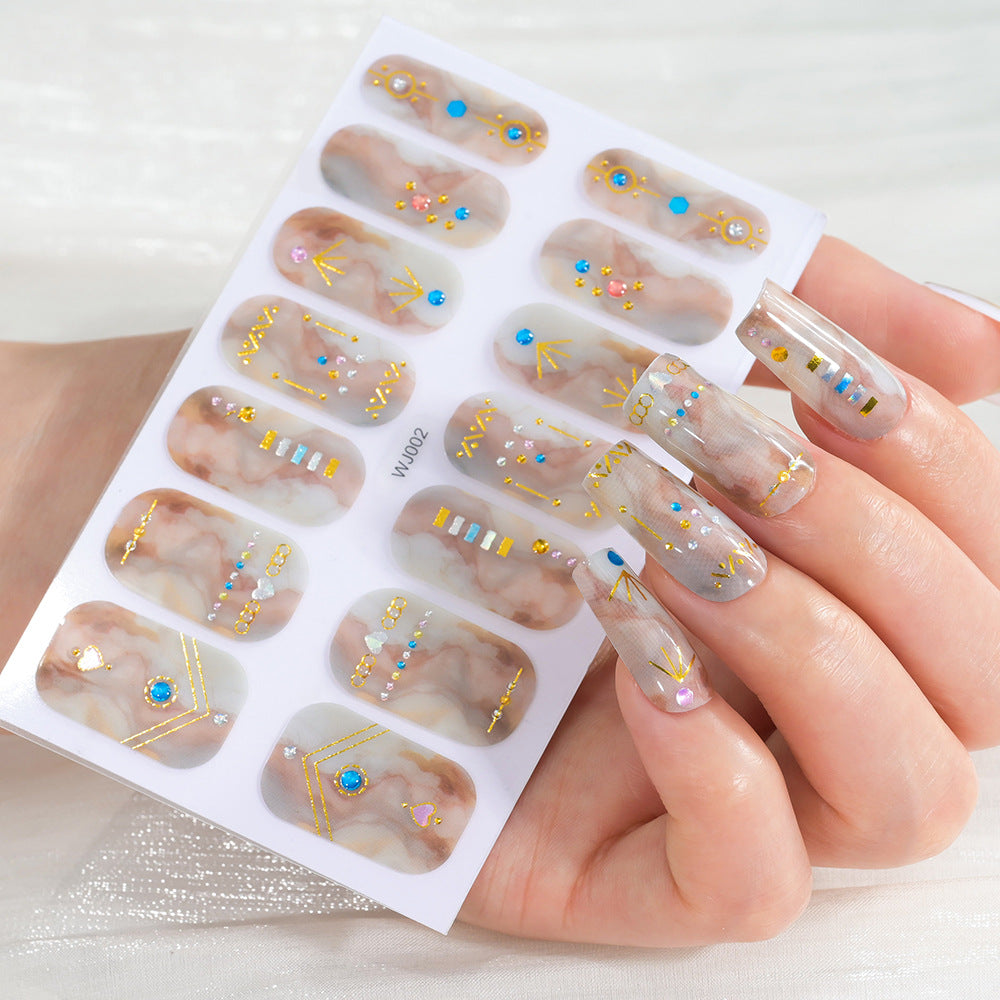 Festive Dekorative Nagelkunstblatt