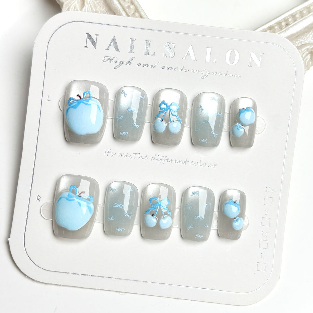 Künstlerisches saisonales Nagelkunst-Set zum Aufkleben