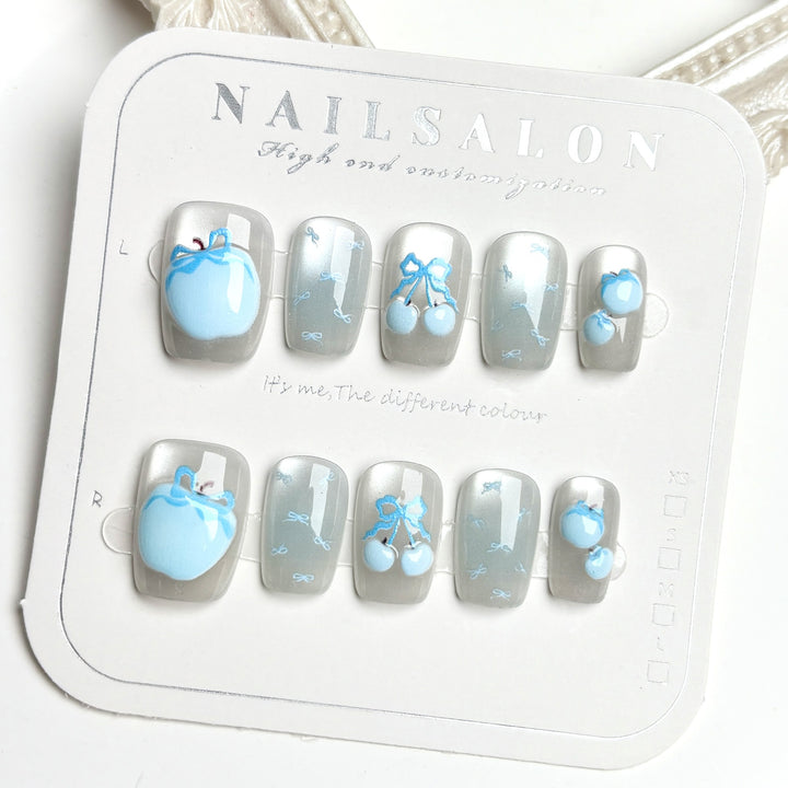 Künstlerisches saisonales Nagelkunst-Set zum Aufkleben