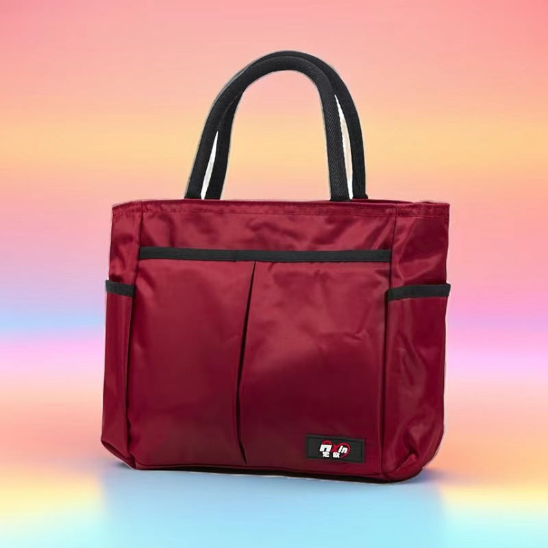 Multi-Pocket Candy Print Tote Bag Karnz