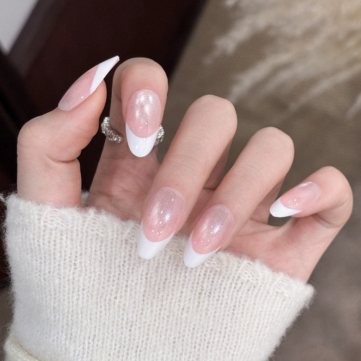 Elegante Ombre Druck-On-Nagelerweiterungen