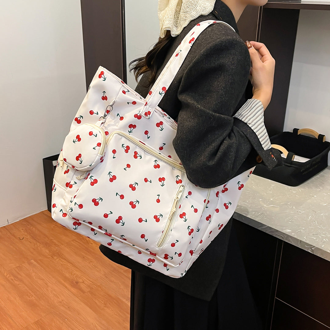 Funktionale Floral Print Tote Bag Karnz