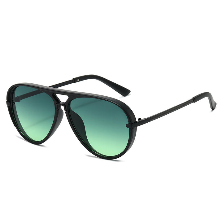 Elegante Aviator-Sonnenbrille mit goldenen Akzenten Karnz