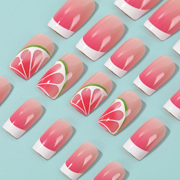 Kunstnagel Set mit aufregenden Wassermelonendesigns Karnz