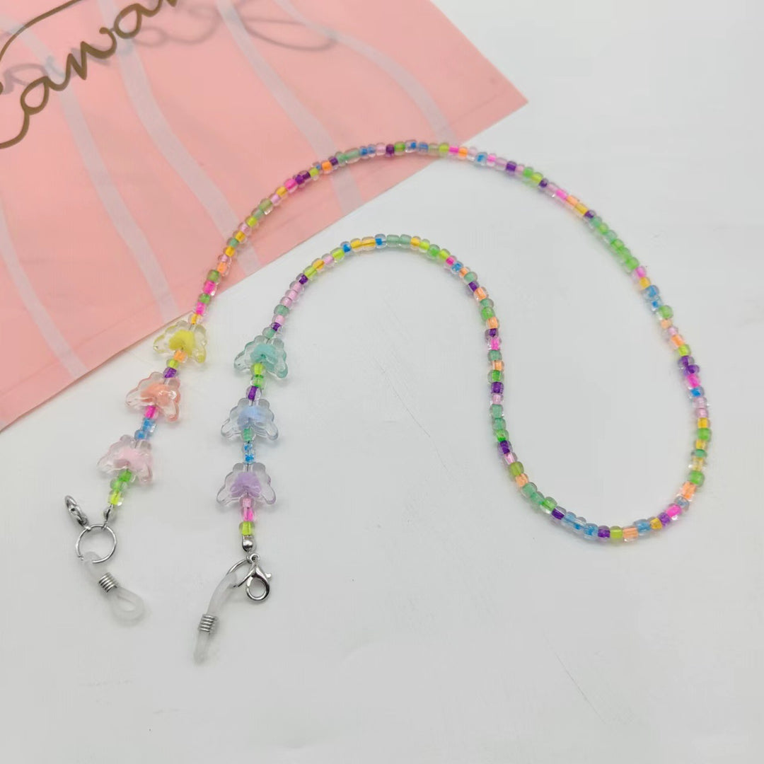 Bunte Brillenhalterkette mit Niedlichen Tiermotiven Karnz