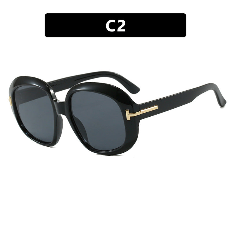 Damen oversized Sonnenbrille mit eleganter Rahmenstruktur und UV-Schutz Karnz