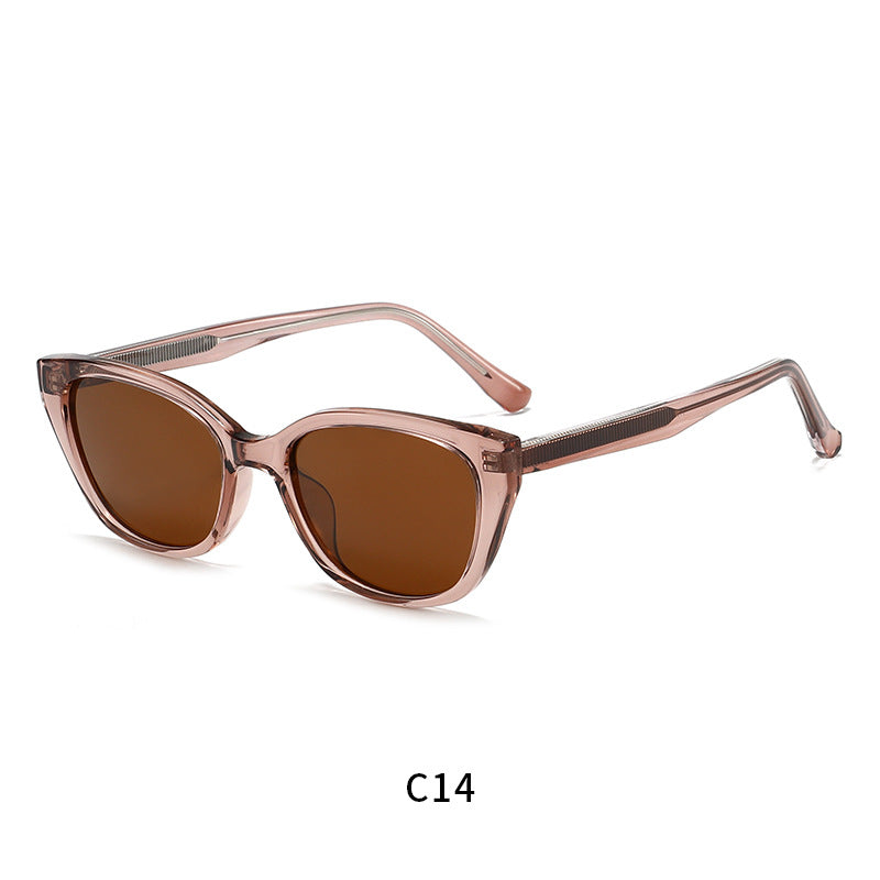 Damen modische Cat-Eye Sonnenbrille mit UV-Schutz und flexiblem Rahmen Karnz