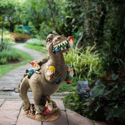 Vergnügliche Dinosaurier Gartenfigur Karnz