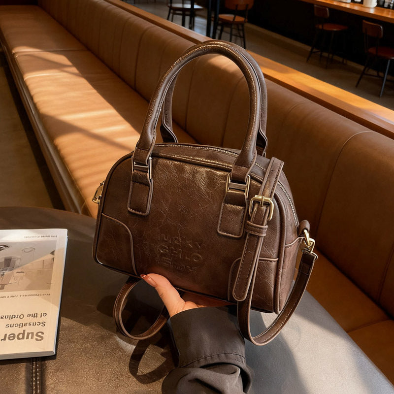 Luxuriöse Strukturierte Handtasche aus Fauxleder Karnz