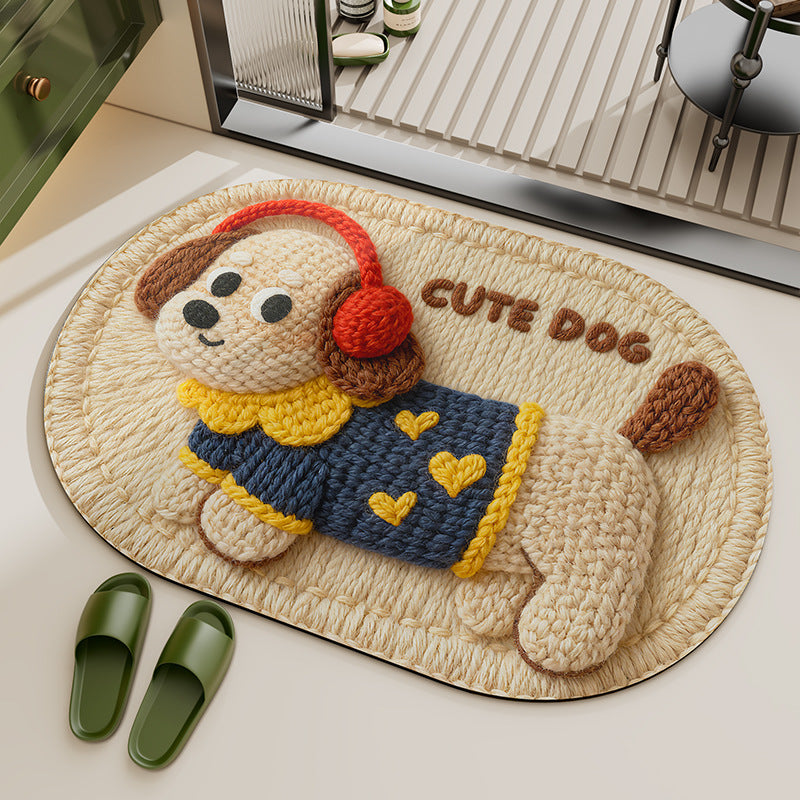 Verspielter tierisches Thema Teppich