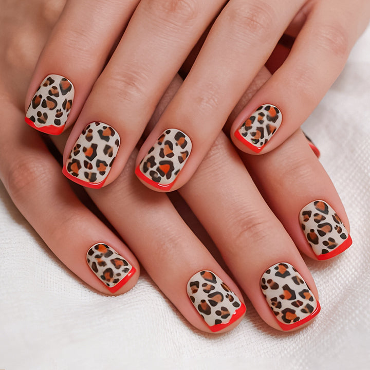Künstlerisches Leopardenmuster Nagelkunstset Karnz