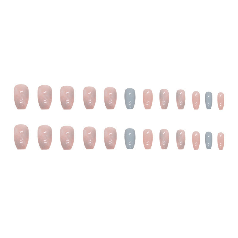 Ombre Glossy Press-On Nagelspitzen Karnz
