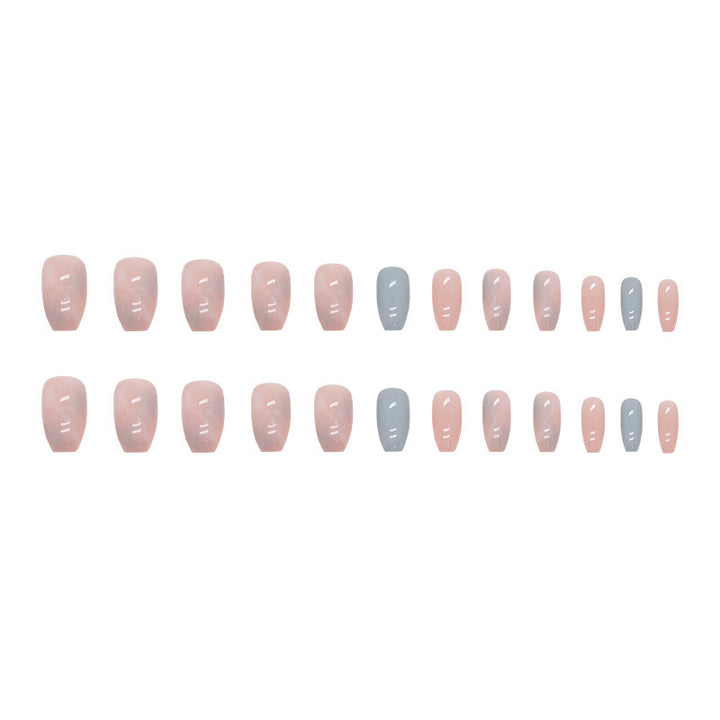 Ombre Glossy Press-On Nagelspitzen Karnz