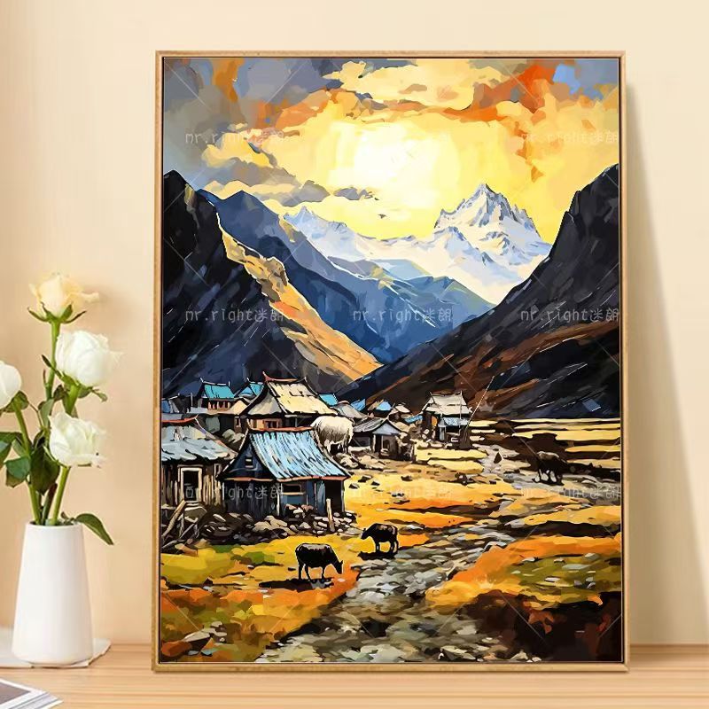Berglandschaft Leinwanddruck Karnz