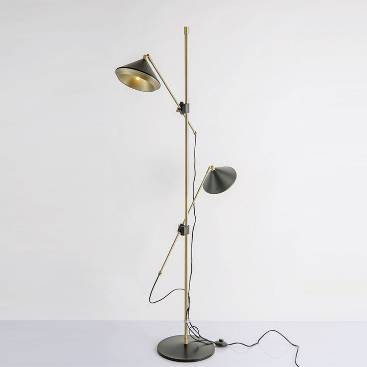 Verstellbare Dual-Head Stehleuchte
