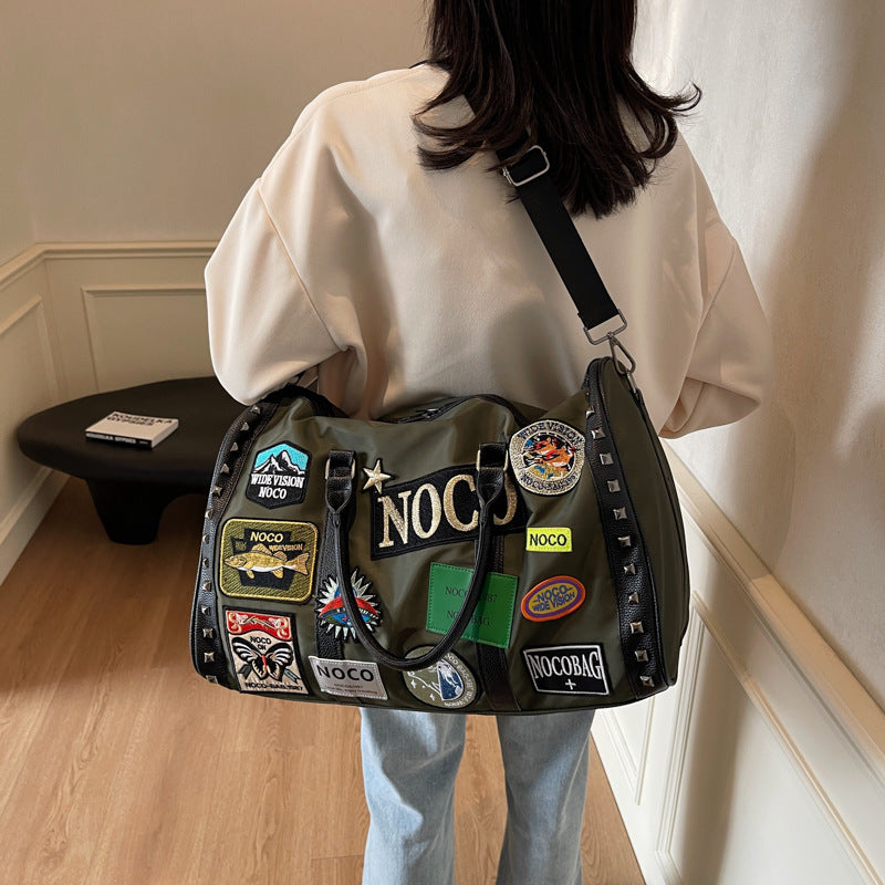 Trendige Patchwork Reisetasche Karnz