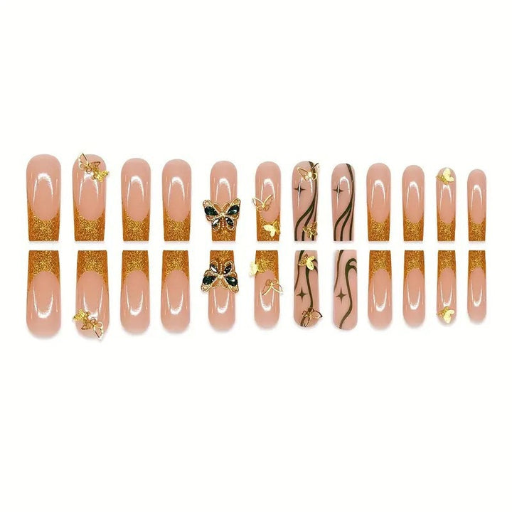 Dekorative 3D Schmetterling Nagel Kunst Extensions Karnz