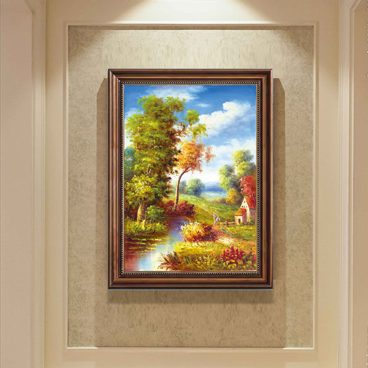 Eingrahmte Impressionistische Landschaft Kunst