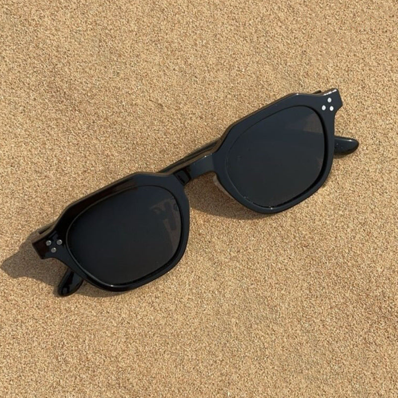 Damen modische Sonnenbrille im trendigen Hexagon-Design Karnz