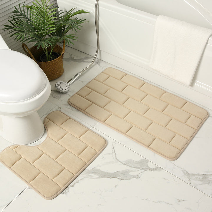 Gepolsterte Badezimmermatte Set