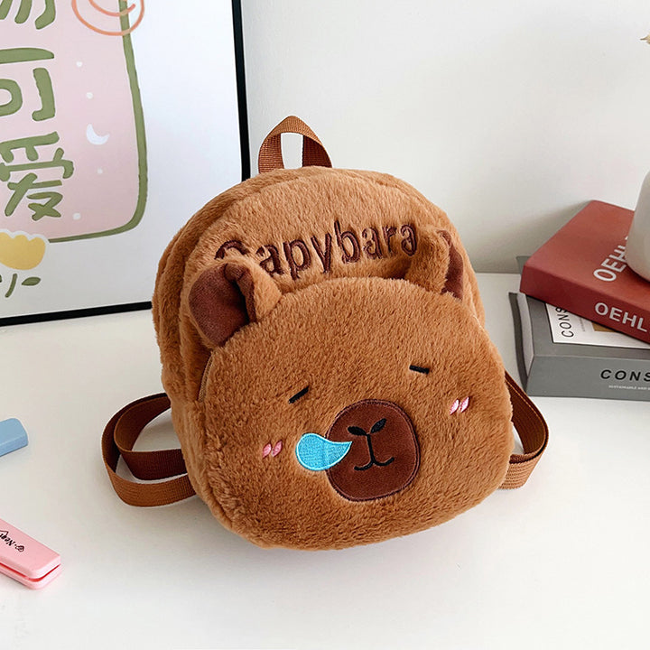 Plüsch Capybara-Themen Mini Rucksack