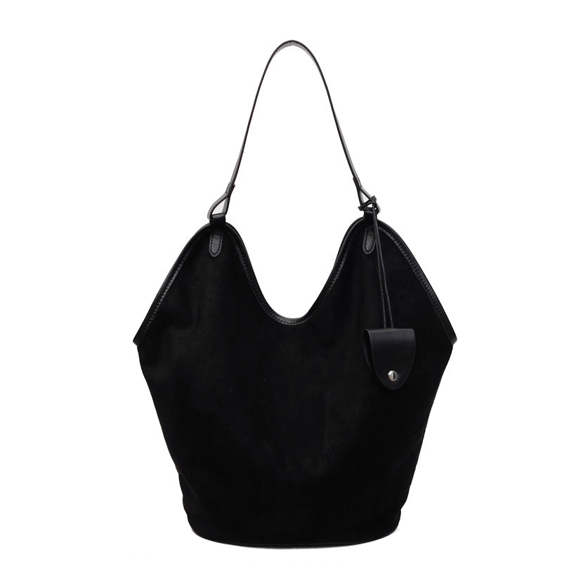 Suede Chic Schlaff Tote Bag Karnz