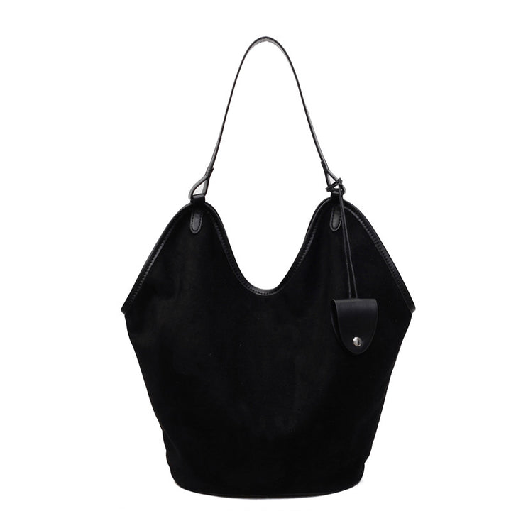 Suede Chic Schlaff Tote Bag Karnz
