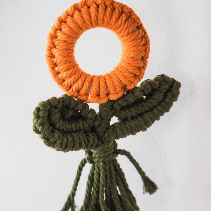 Dekorativer Makramee-Pflanzenornament Karnz