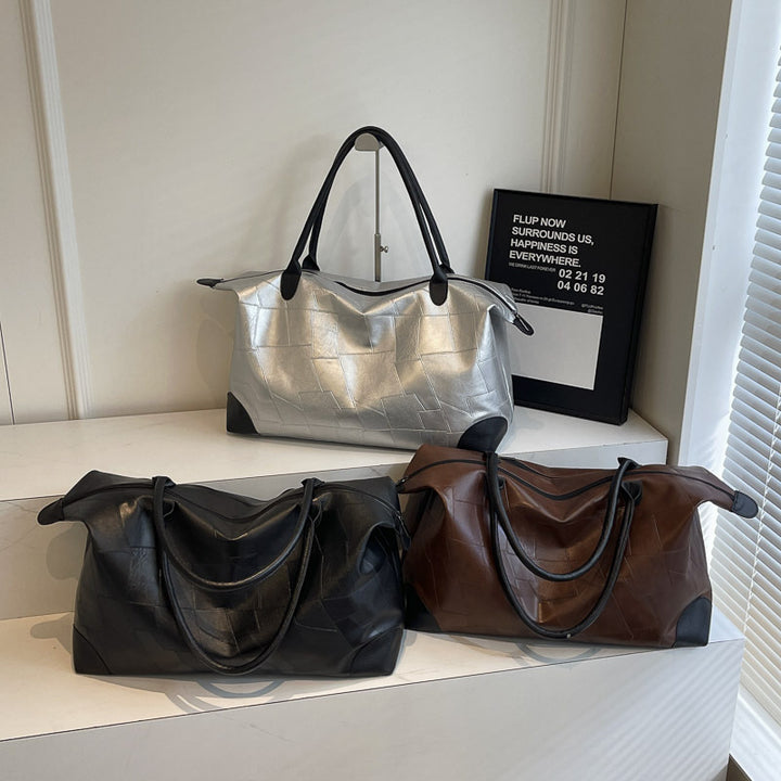 Luxuriöse Leder Reise Duffle Tasche