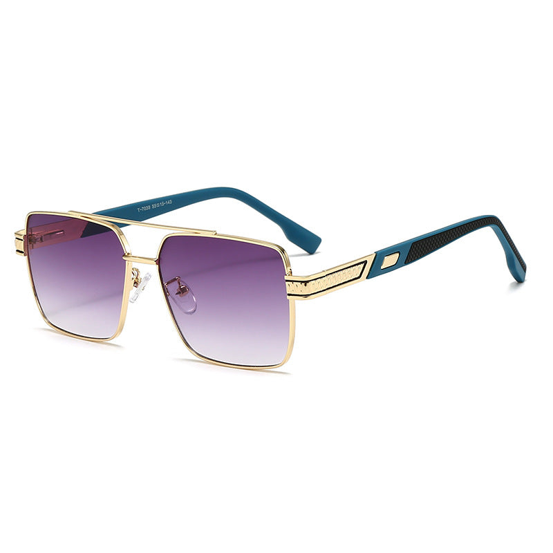 Damen modische quadratische Sonnenbrille mit stylischen Gummibügeln Karnz