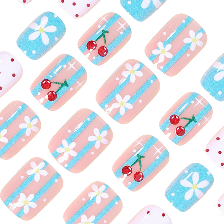 Kreatives florales Nagelkunst-Set Karnz