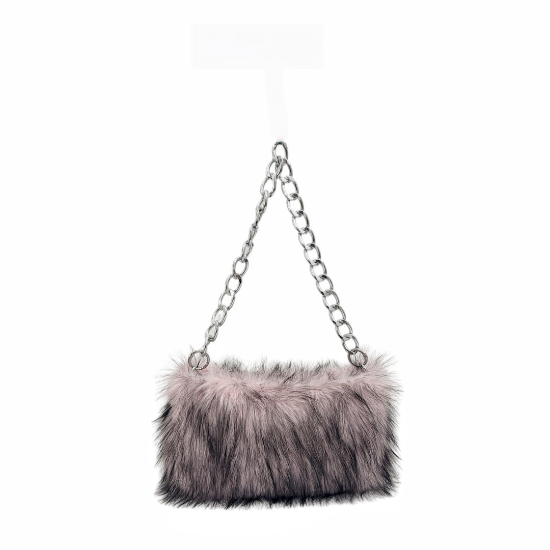 Faux Fur Clutch Tasche