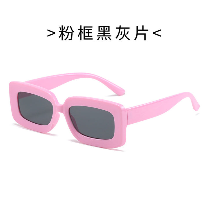 Damen Modische Schildkröten-Sonnenbrille mit rechteckigem Rahmen und Verlaufsgläsern Karnz