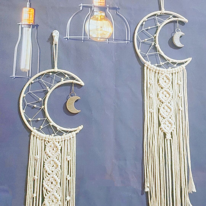 Macrame Mond Wandbehang Karnz