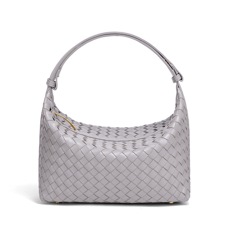 Geflochtene Vegane Leder Schultertasche Karnz