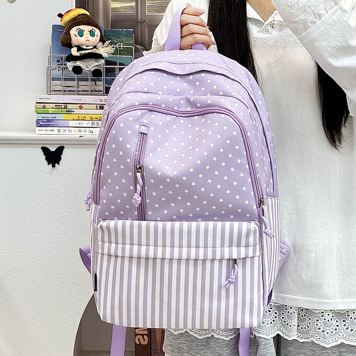 Stylischer Sternenbedruckter Rucksack mit großem Fassungsvermögen Karnz