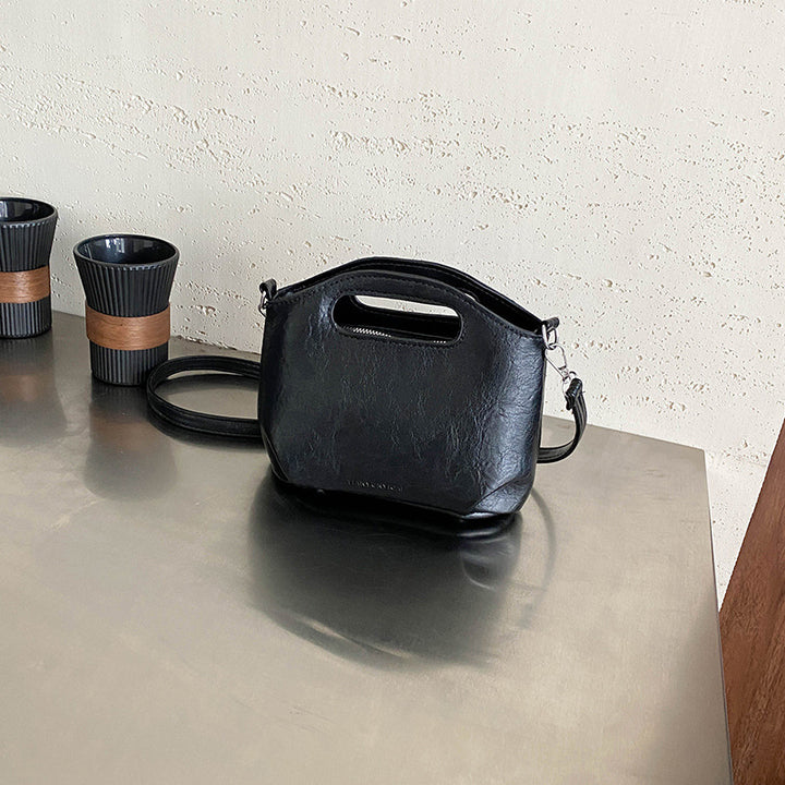Stylische Faux-Leder Mini Umhängetasche