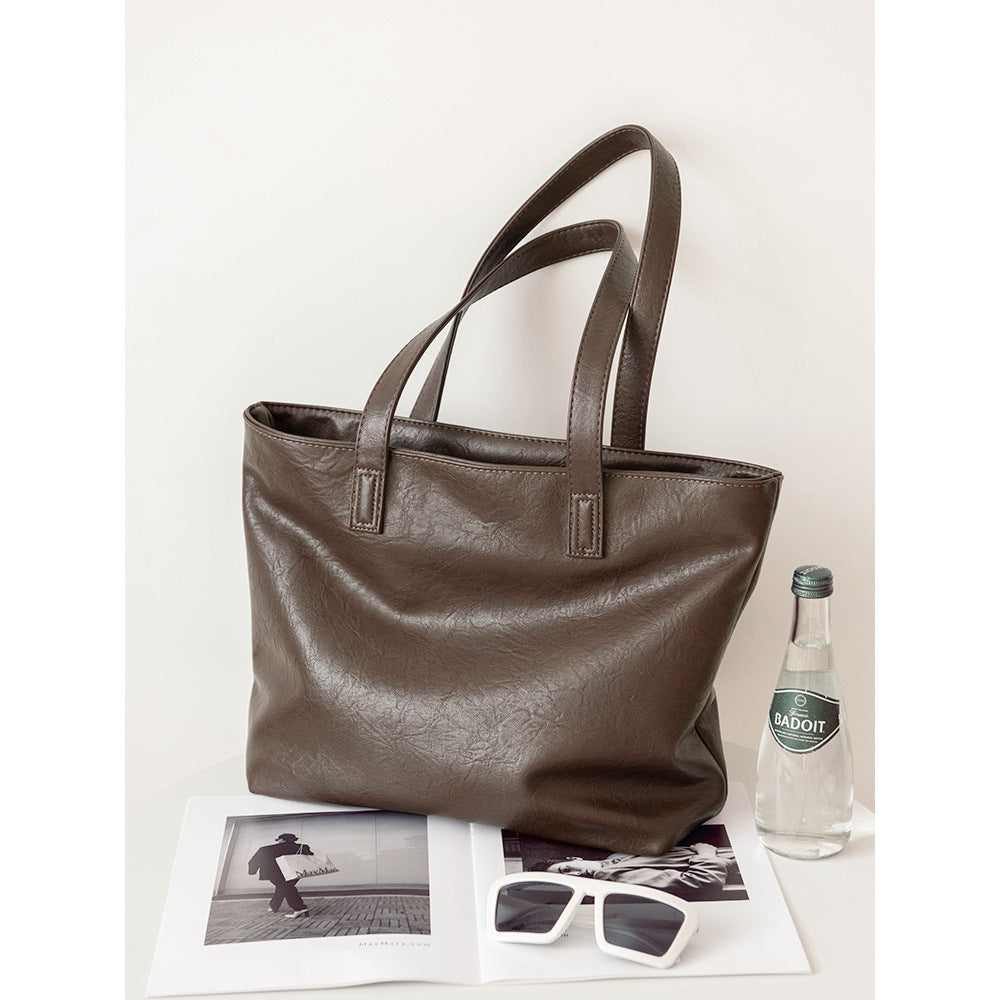 Luxuriöse Leder Tote Bag Karnz