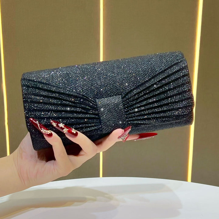 Glitzernde Falt-Abend-Clutch