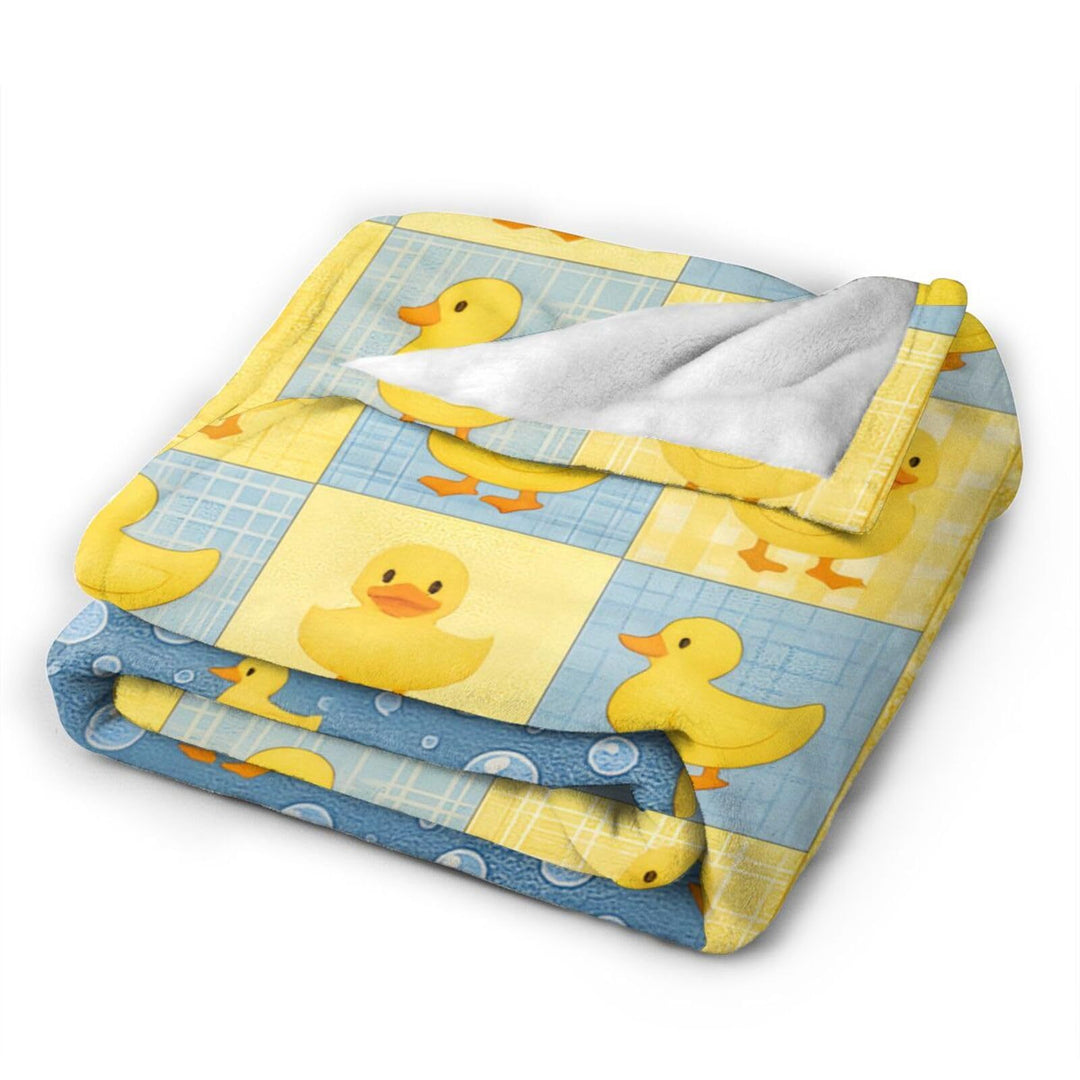 Spaßige tropische Ananas-Motiv Fleece-Wurfdecke