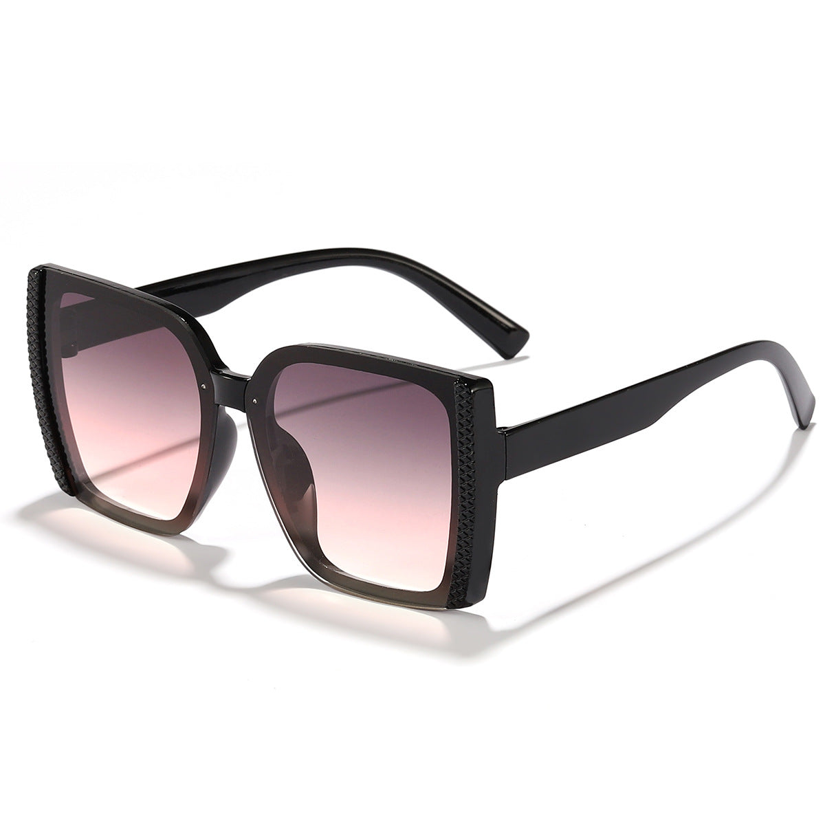 Damen Mode-Sonnenbrille im modernen Leopardenmuster mit Glamour-Elementen Karnz