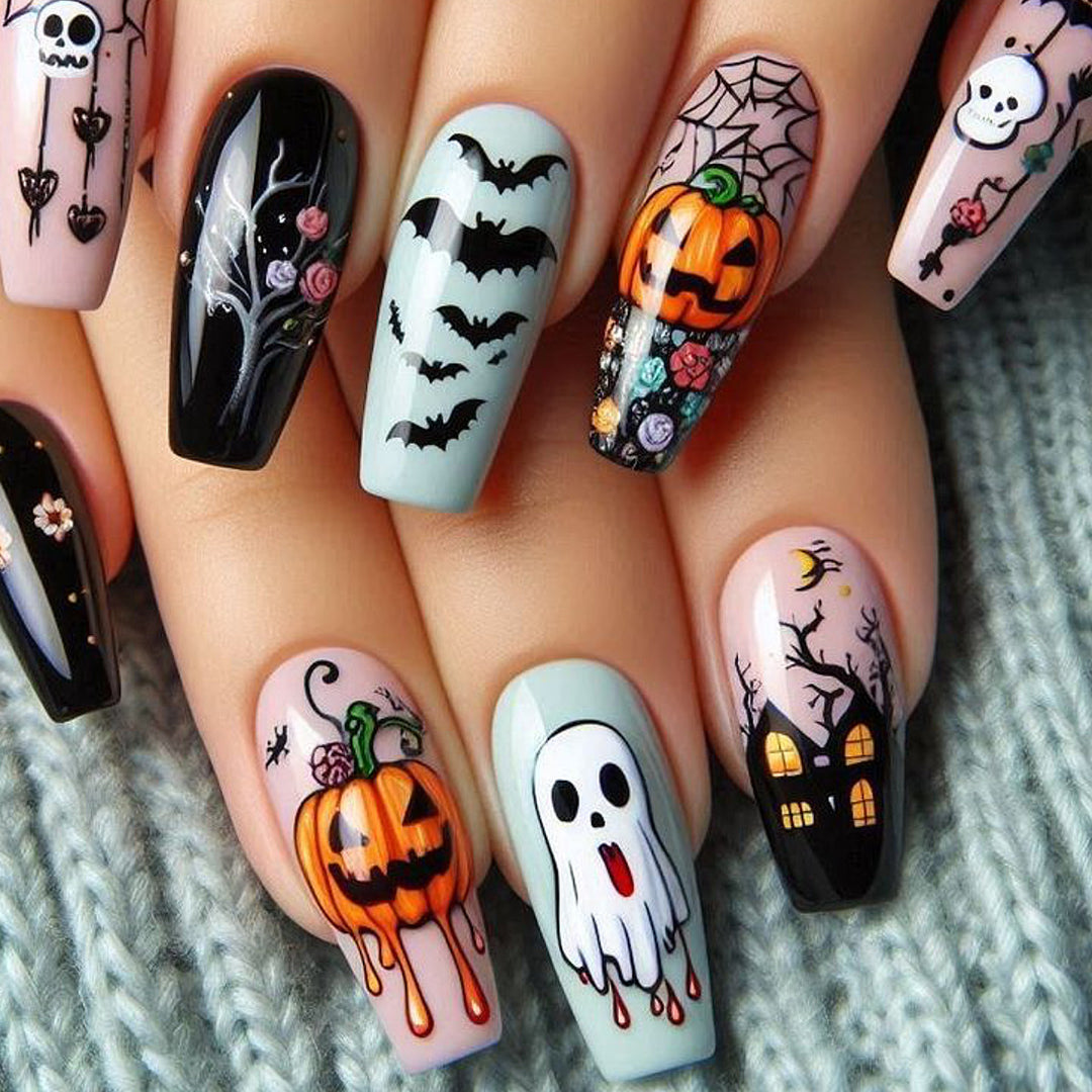 Halloween-Themen 3D Nagelkunst Erweiterungen Karnz 1789713260