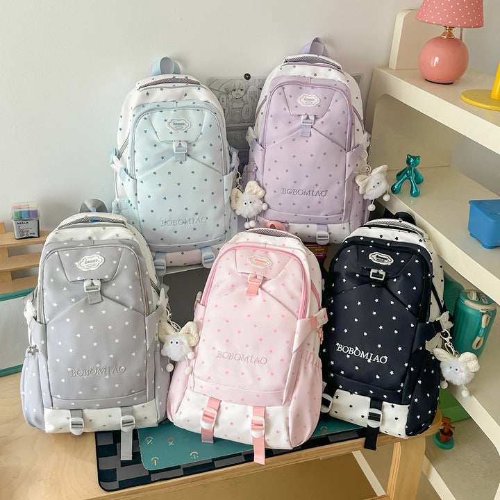 Stylischer Schulrucksack mit Sternenmuster Karnz